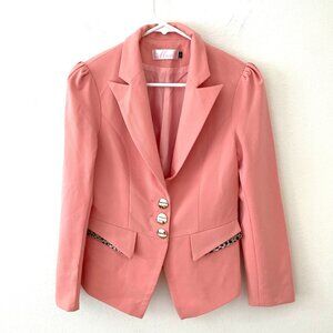 Mosoer Women's Jacket  Blazer  Pink  Size: L
